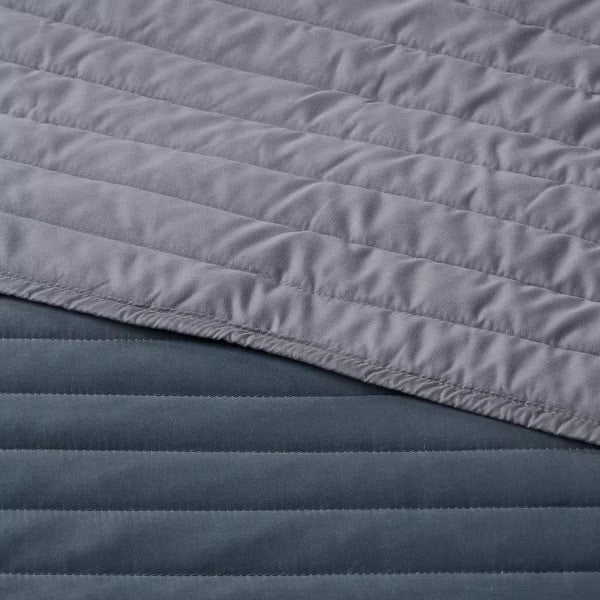 Satin Quilt - Dark Gray - Twin/Twin Extra Long Room Essentials