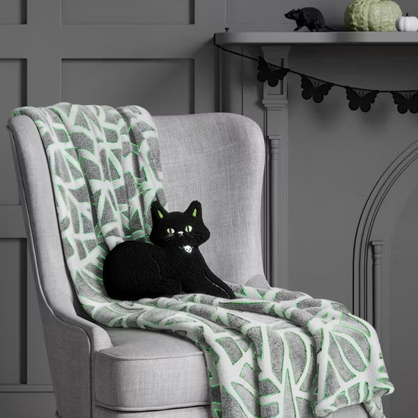 Glow in the Dark Plush Throw Blanket - Hyde and EEK! Hyde and EEK