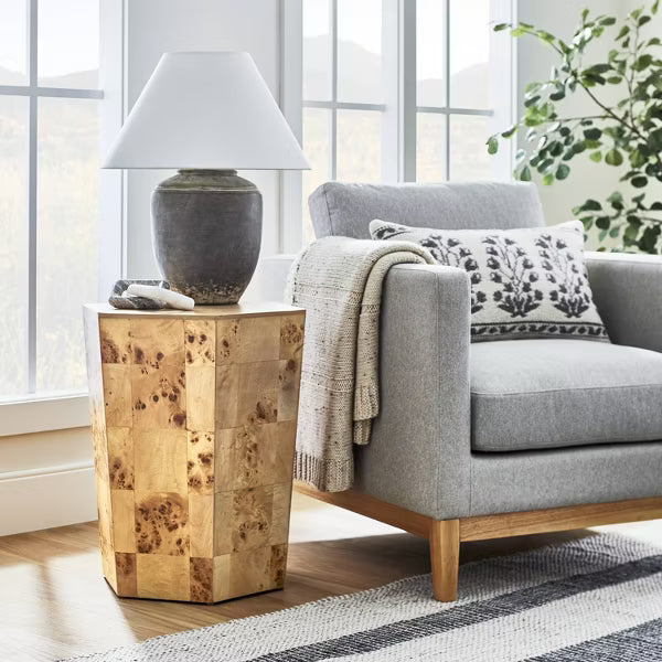 Ogden Burled Wood Accent Table Threshold
