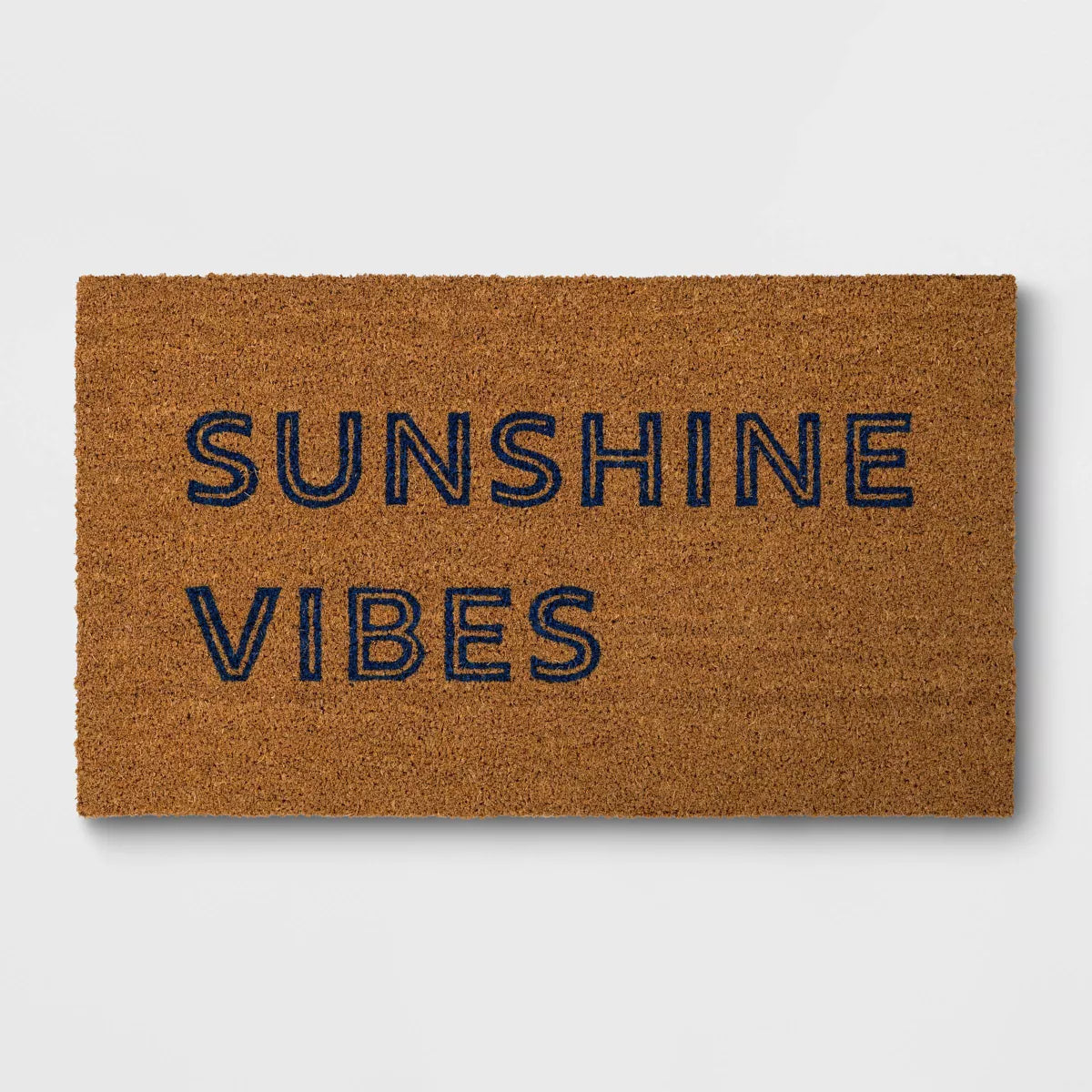 1'4"x2'4" Sunshine Vibes Rectangular Outdoor Doormat Dark Blue Room Essentials