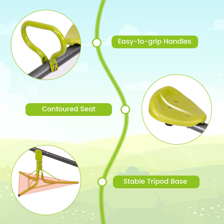 Kids Seesaw Swivel Children Teeter Totter Outdoor Play Set for 2 Children