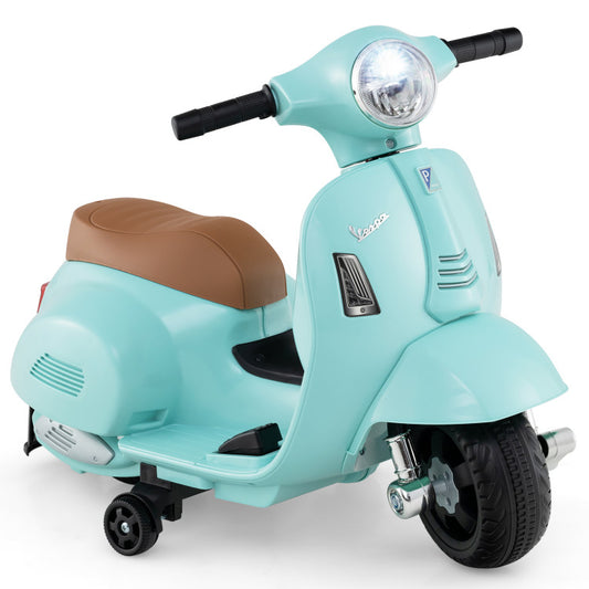 Costway Kids Vespa Ride-On Motorcycle - LED & Horn Sound