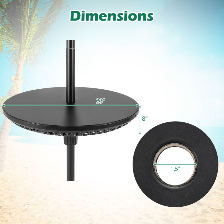 Patio Umbrella Table Tray Adjustable with Umbrella Poles