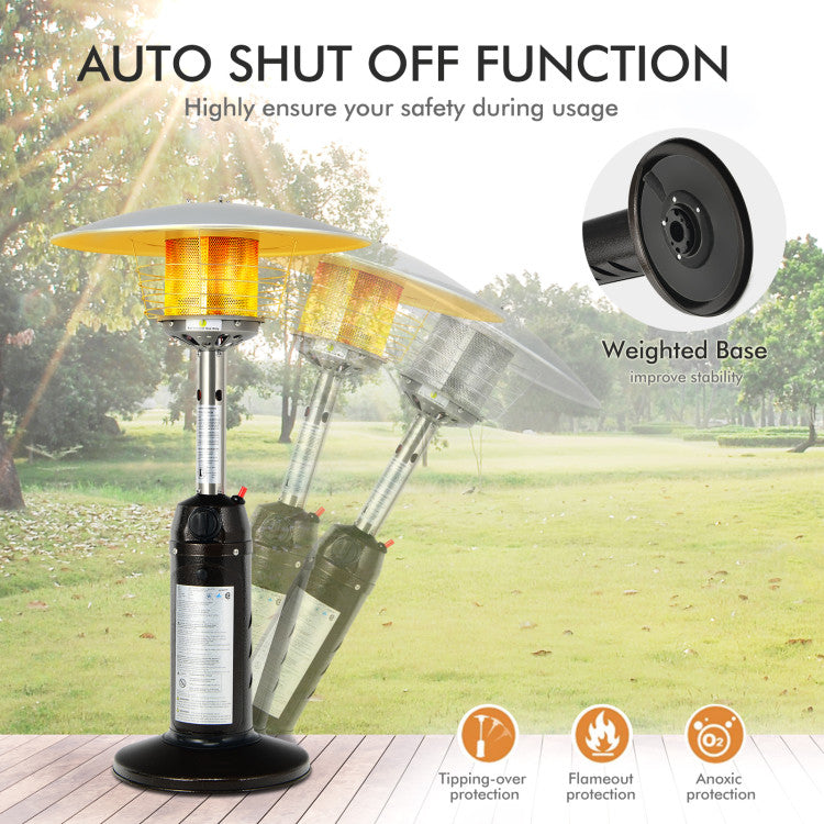 11000 BTU Portable Tabletop Propane Patio Standing Heater