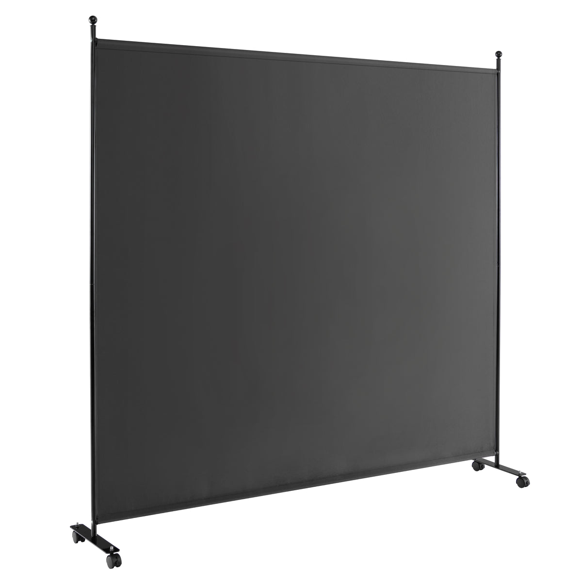 6 Feet Single Panel Rolling Room Divider with Wheels