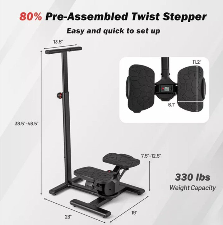 Steppers for Exercise Twist Stair Stepper Workout Equipment