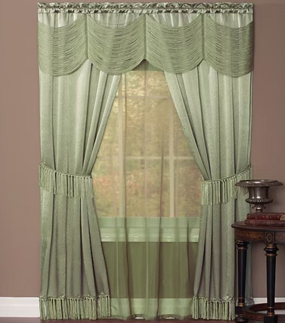 Halley Rod Pocket Light-Filtering Curtain Panel 56" x 84"