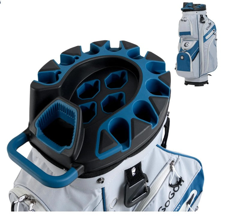 Golf Cart Bag with 14-Way Full Length Dividers