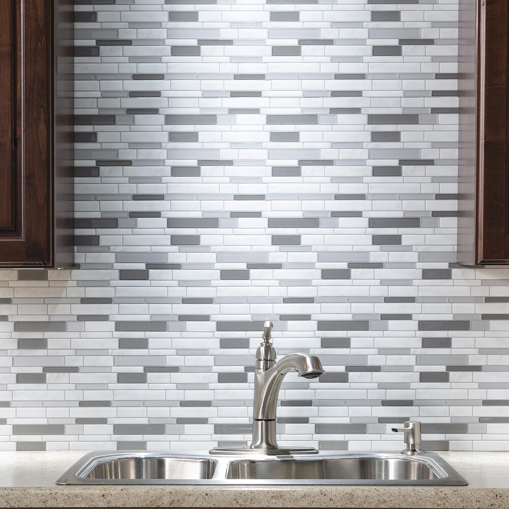 Thick  Mosaic Peel & Stick Vinyl Tiles - 3 Pack