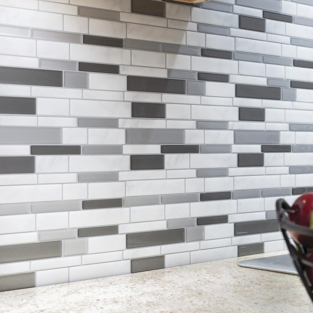 Thick  Mosaic Peel & Stick Vinyl Tiles - 3 Pack