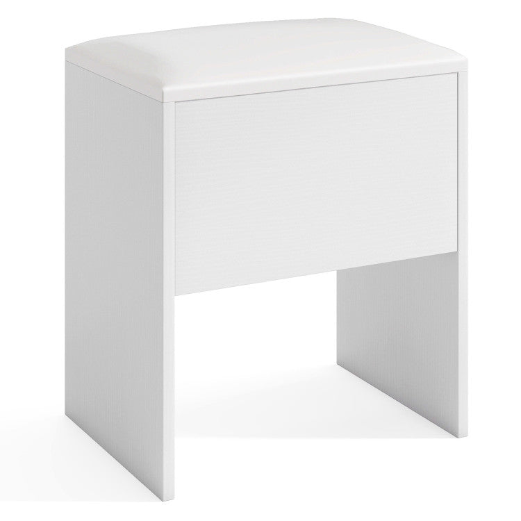 Costway Vanity Stool - Flip Top Storage & Padded Seat