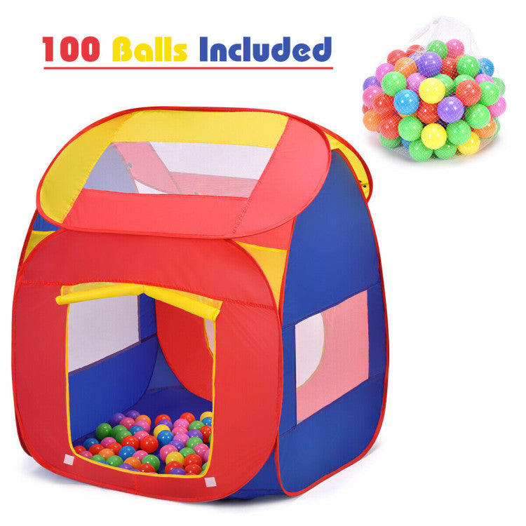 Costway Kids Play House with 100 Balls - Pop Up Tent