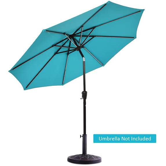 17.5'' Umbrella Base Stand Market Patio Standing Outdoor Living Heavy Duty (Round)
