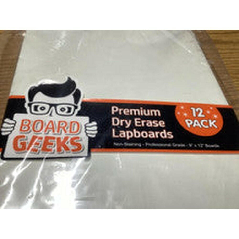 Board Geeks 12 Classroom Dry Erase Board for Kids 9"x12" - T&S Outlets