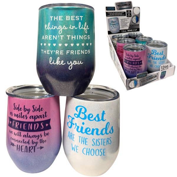 Wine Tumblers - The 12OZ Wine - Vac Sealed Stainless Steel St. Louis Wholesale LLC