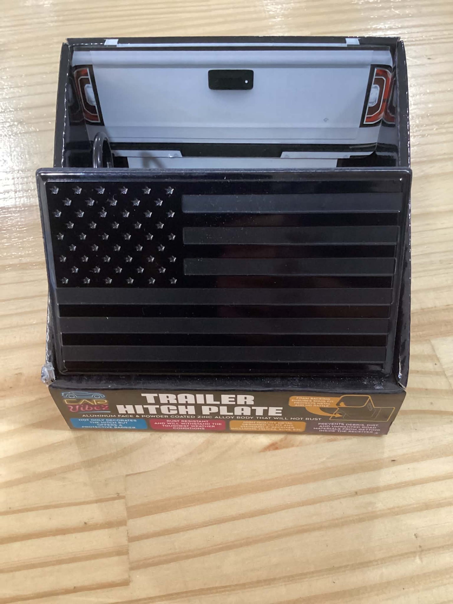 American Flag Trailer Hitch Plate