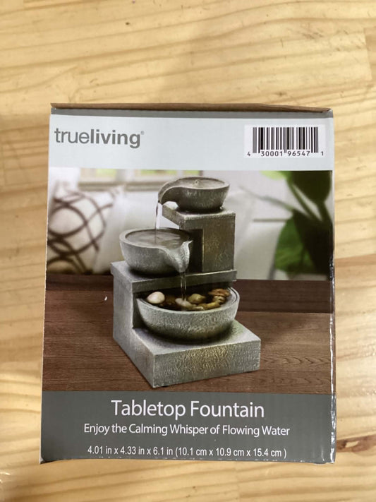 Gray Bowl Tabletop Fountain