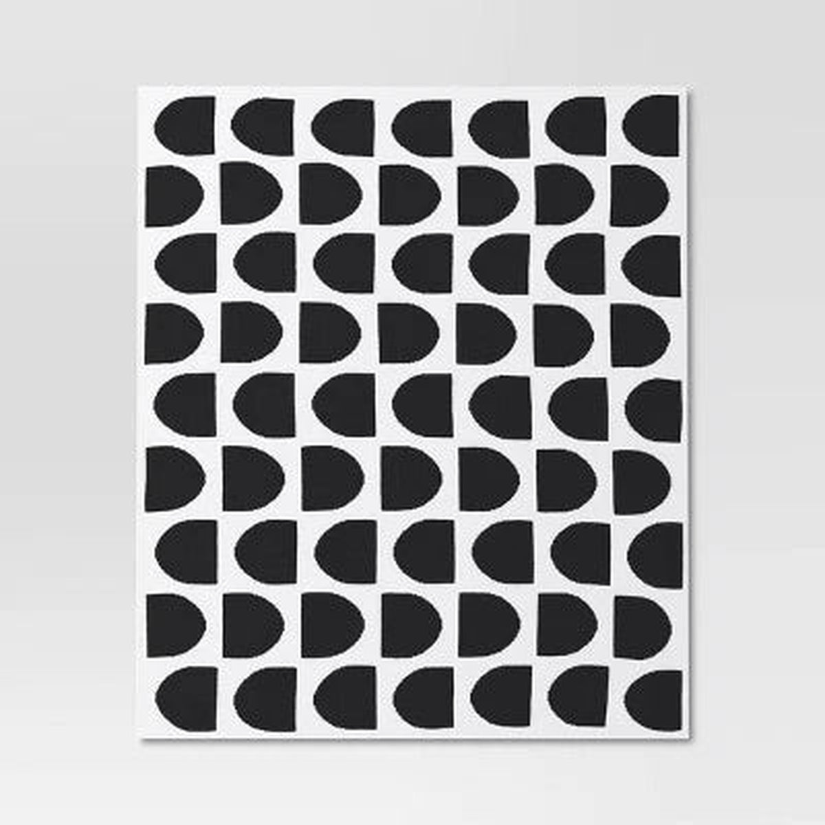 Threshold Geometric Knit Reversible Throw Blanket - Black