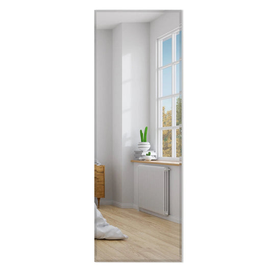 43" x 15" Wall Mounted Frameless Mirror Full Length Vertically or Horizontally Costway