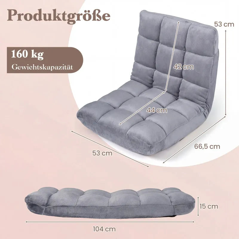 Adjustable Folding Floor Gaming Chair