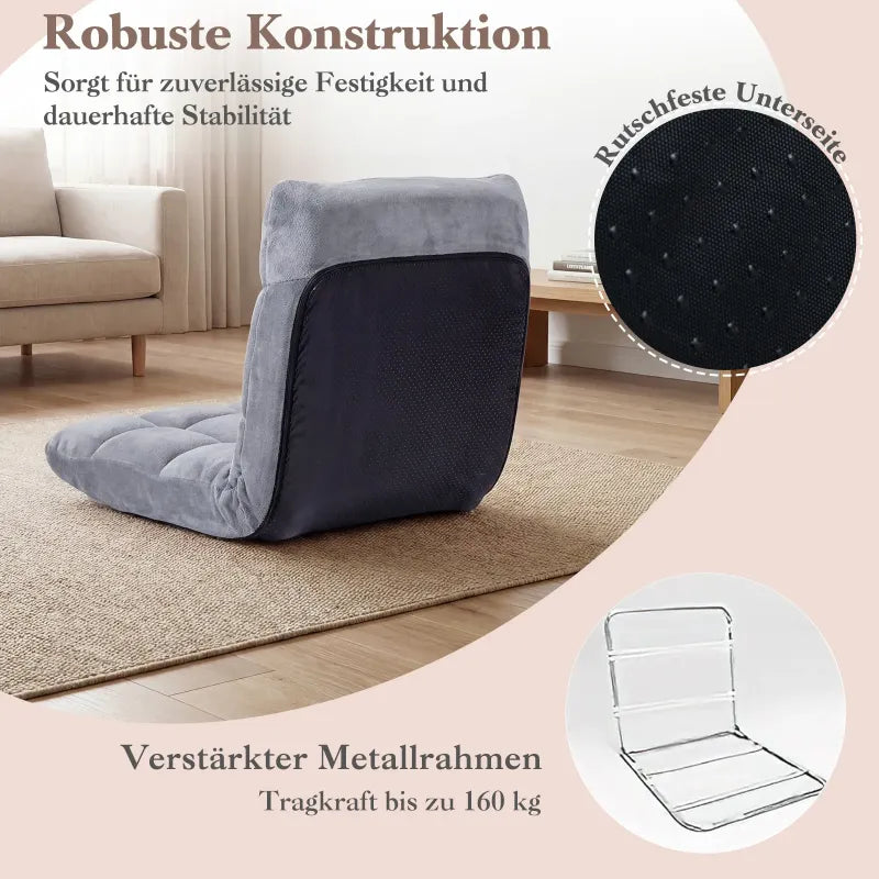 Adjustable Folding Floor Gaming Chair