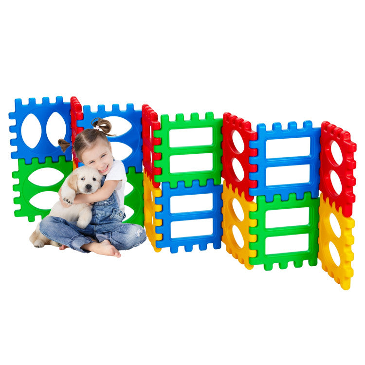 Costway Waffle Block Set - 32pc Premium Kids Building Toy