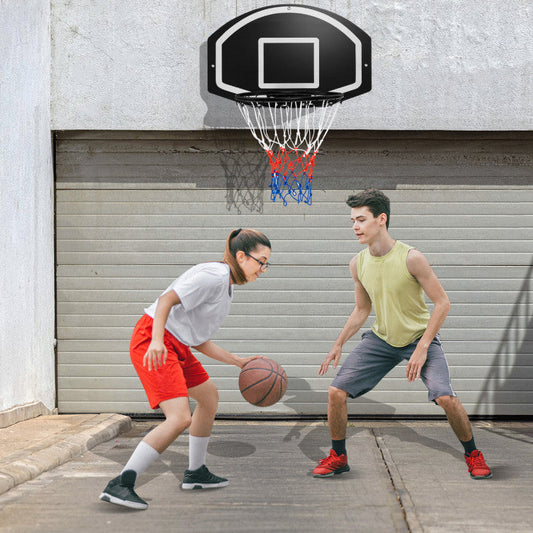 Wall Mounted Basketball Set for Kids Teens Adults Costway
