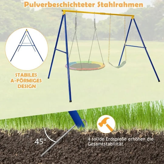 Costway Nest Swing Double Blue - Frame Only